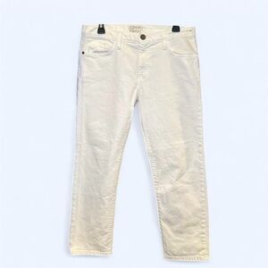 Current/Elliott Women's Cream Ankle Jeans